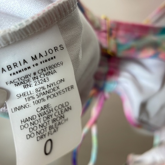 FTF Tabria Majors Jada Ruched Monokini swimsuit 0 - Picture 13 of 13